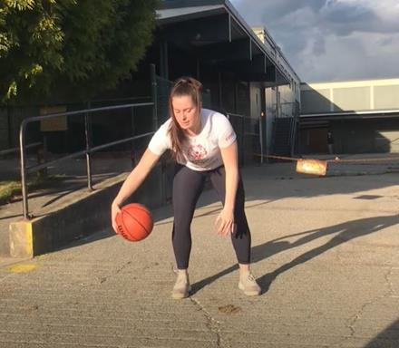 Basketball skill demonstration