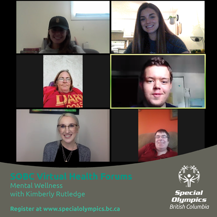 Special Olympics BC Virtual Health Forum for mental wellness