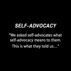 Self Advocacy