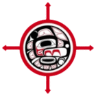 Permalink to Experts Raise Concerns with MCFD’s Sweeping Funding and Framework Shifts for Children and Youth with Disabilities; Instead, Need Co-Developed, Evidence-Based Model A stylized design of an Indigenous orca whale in black and white, enclosed in a white circle. The background is solid red. The orca features abstract shapes and patterns typical of Indigenous art styles.
